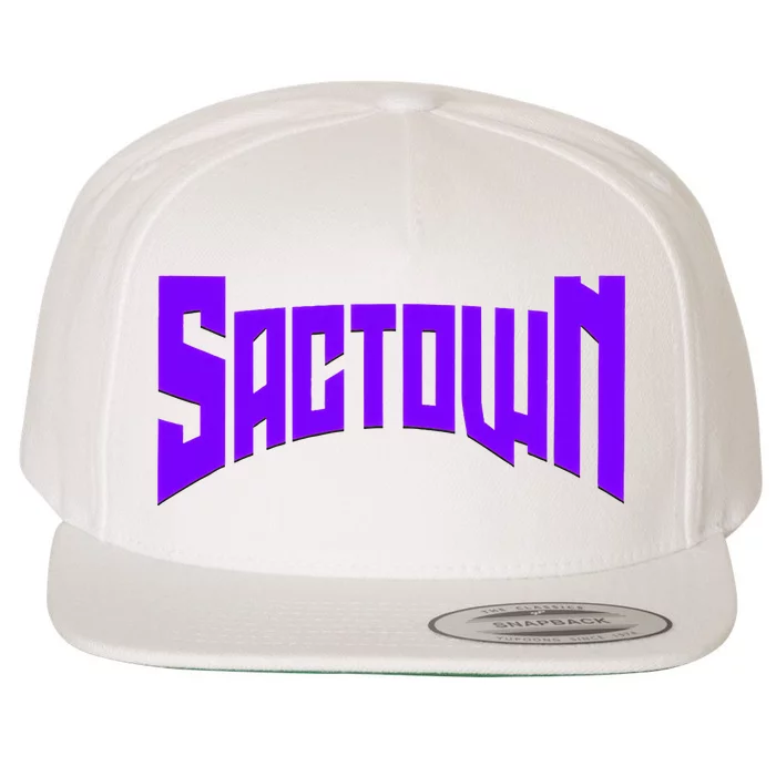 Sactown Sacramento Basketball Wool Snapback Cap