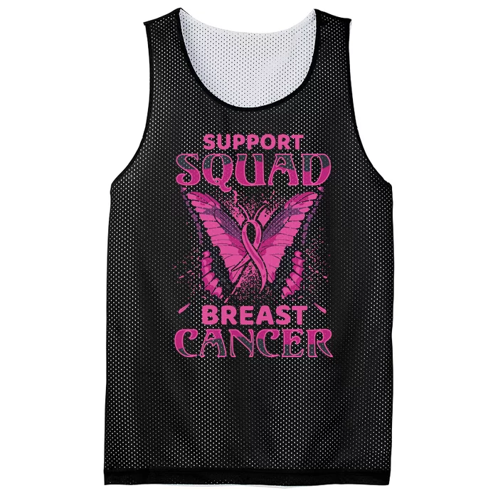 Support Squad Breast Cancer Mesh Reversible Basketball Jersey Tank