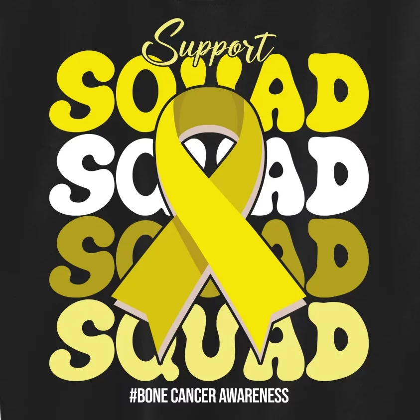 Support Squad Bone Cancer Awareness Kids Sweatshirt