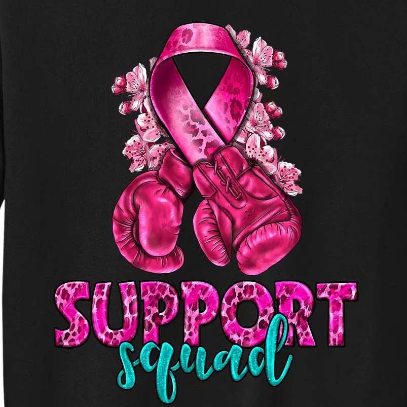 Support Squad Breast Cancer Awareness Boxing Gloves Sweatshirt