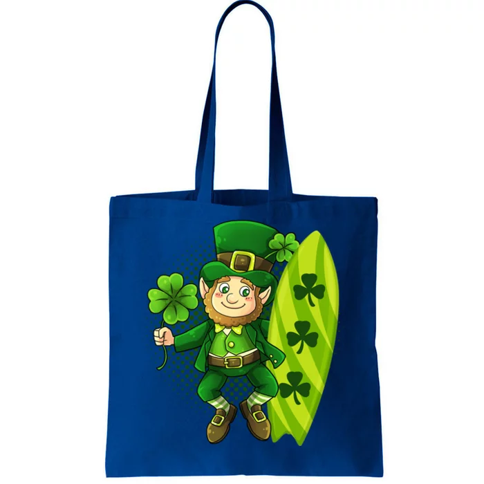 Surfing Summer Beach St Patricks Beer Cheers Shamrock Lucky Gift Tote Bag