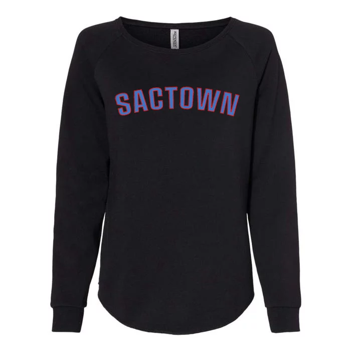 Sactown Sacramento Basketball Womens California Wash Sweatshirt