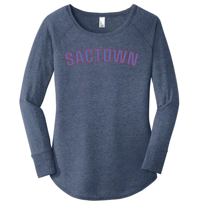 Sactown Sacramento Basketball Women's Perfect Tri Tunic Long Sleeve Shirt