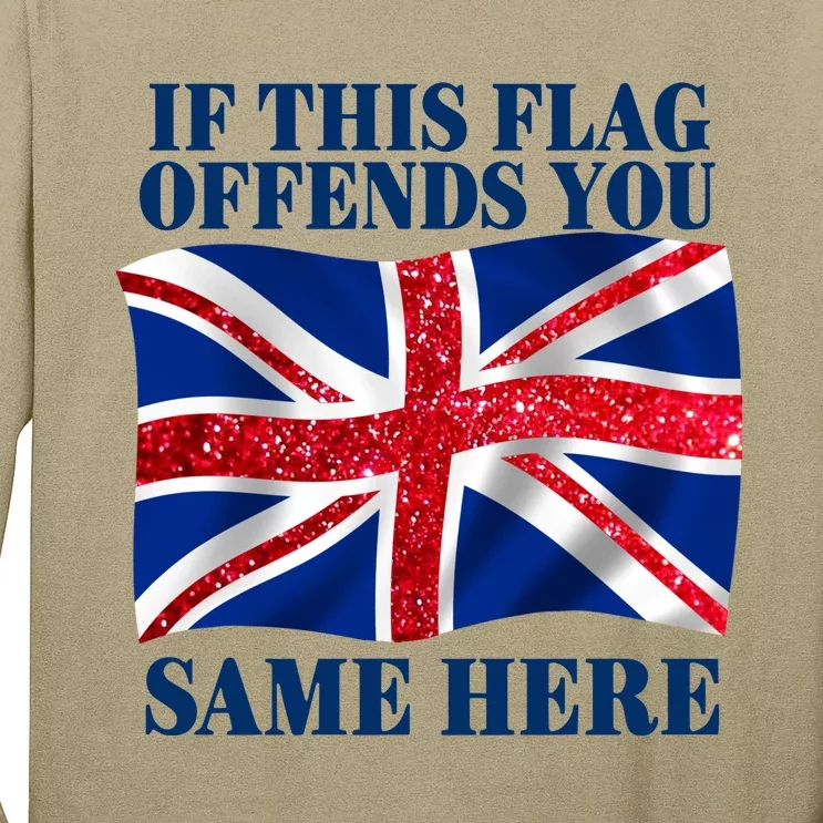 Shithead Steve British If This Flag Offends You Same Here Long Sleeve Shirt