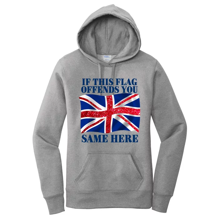 Shithead Steve British If This Flag Offends You Same Here Women's Pullover Hoodie