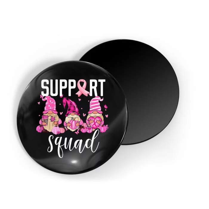 Support Squad Breast Cancer Awareness Gnomes Family Magnet