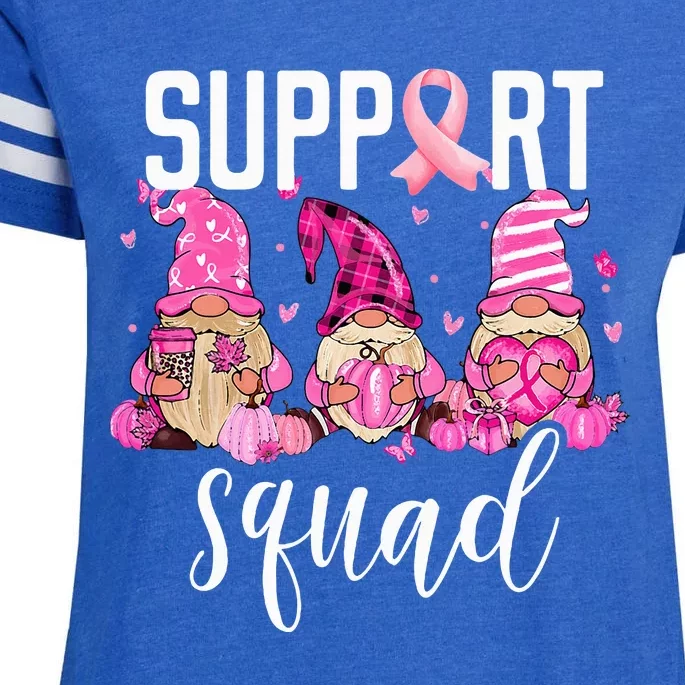 Support Squad Breast Cancer Awareness Gnomes Family Enza Ladies Jersey Football T-Shirt