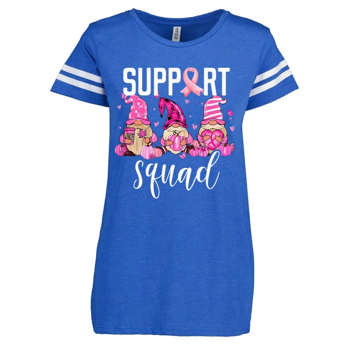 Support Squad Breast Cancer Awareness Gnomes Family Enza Ladies Jersey Football T-Shirt