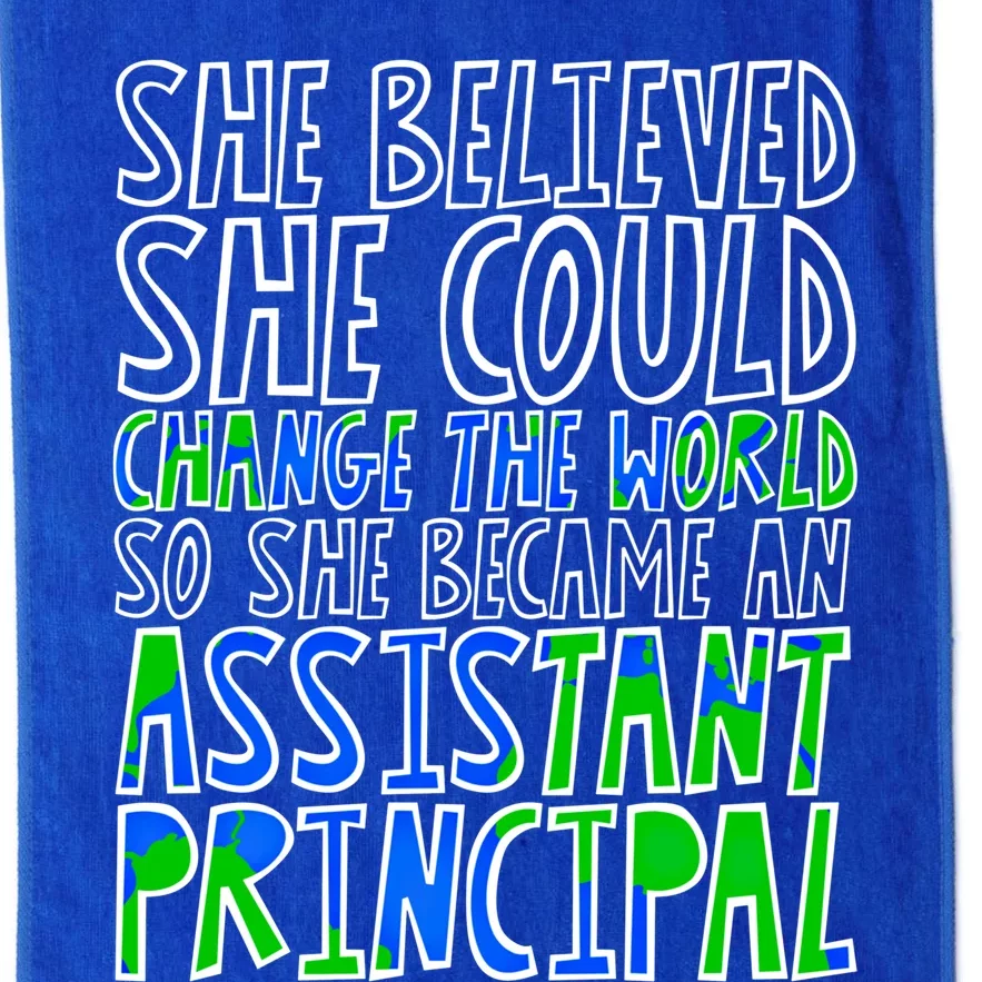 So She Became An Assistant Principal Gift Platinum Collection Golf Towel