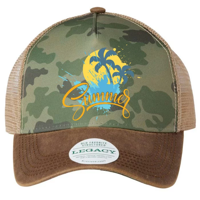 Summer Splash Beach Life Legacy Tie Dye Trucker Hat