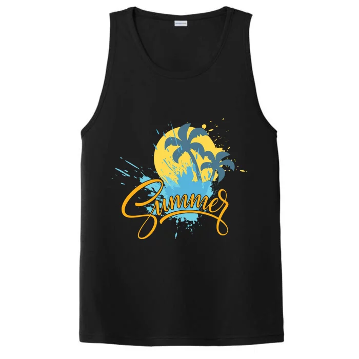 Summer Splash Beach Life Performance Tank