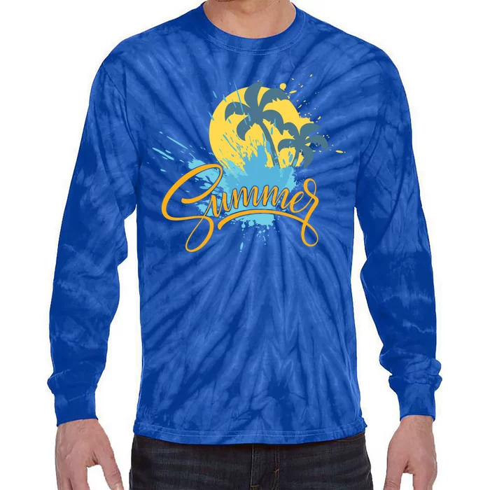 Summer Splash Beach Life Tie-Dye Long Sleeve Shirt