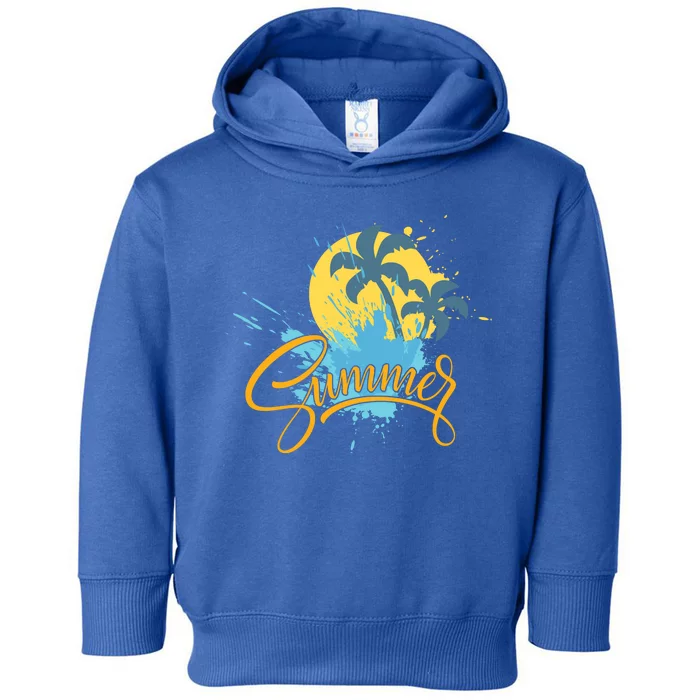 Summer Splash Beach Life Toddler Hoodie