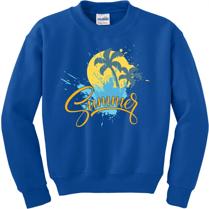 Summer Splash Beach Life Kids Sweatshirt