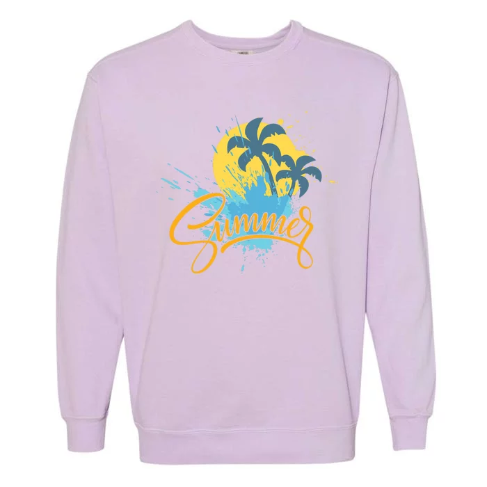 Summer Splash Beach Life Garment-Dyed Sweatshirt