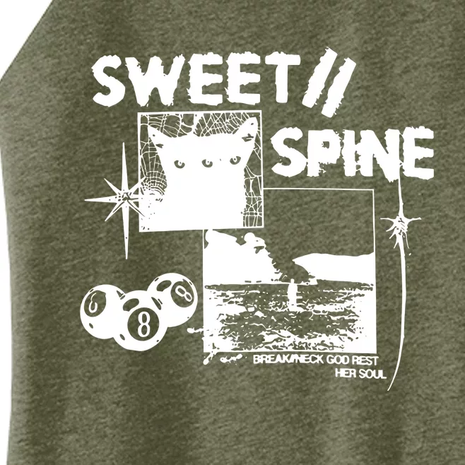 Sweet Spine Break Neck God Rest Her Soul Women’s Perfect Tri Rocker Tank