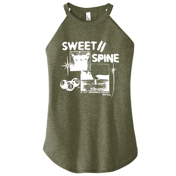 Sweet Spine Break Neck God Rest Her Soul Women’s Perfect Tri Rocker Tank