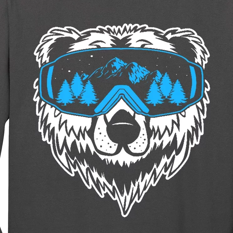 Snow Ski Bear Snowboard Long Sleeve Shirt