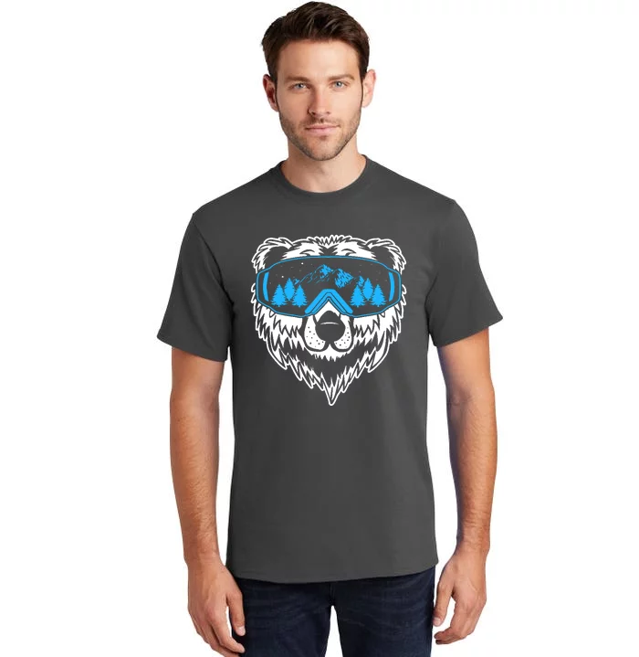 Snow Ski Bear Snowboard Tall T-Shirt