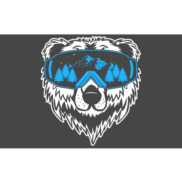 Snow Ski Bear Snowboard Bumper Sticker