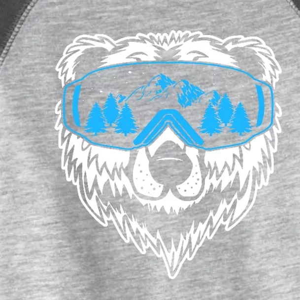 Snow Ski Bear Snowboard Toddler Fine Jersey T-Shirt