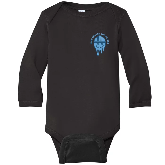 SomebodyS Spoiled Blue Collar Girlfriend Baby Long Sleeve Bodysuit