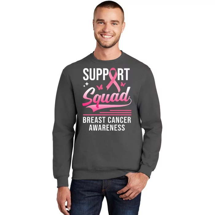 Support Squad Breast Cancer Awareness Tall Sweatshirt