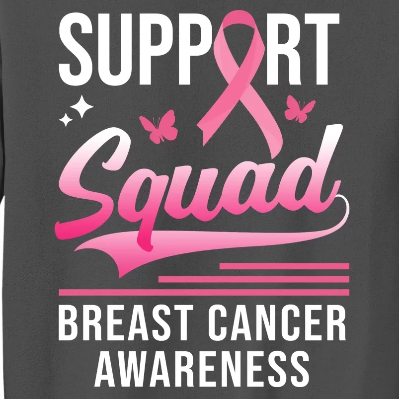 Support Squad Breast Cancer Awareness Tall Sweatshirt