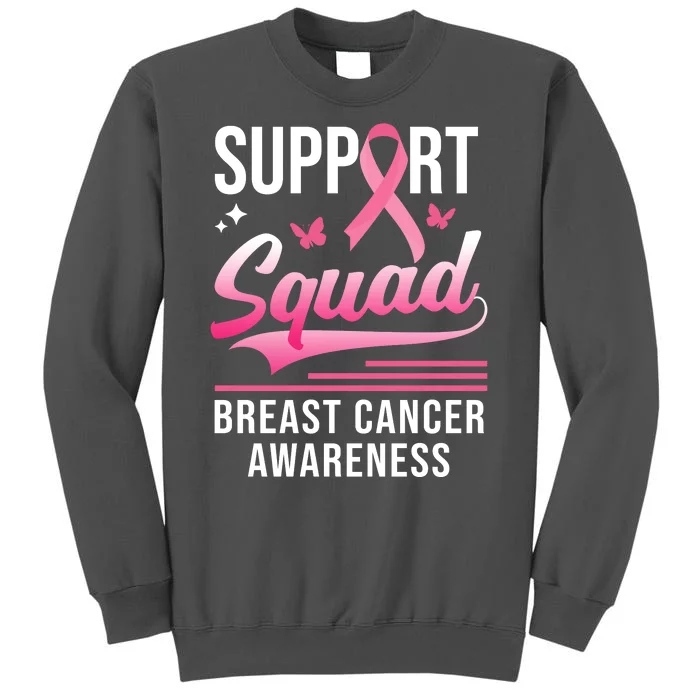 Support Squad Breast Cancer Awareness Tall Sweatshirt