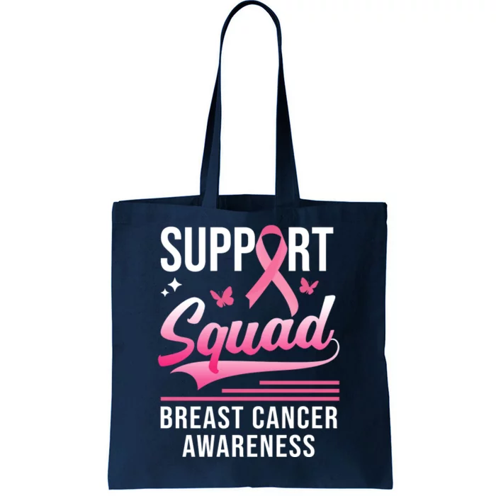 Support Squad Breast Cancer Awareness Tote Bag