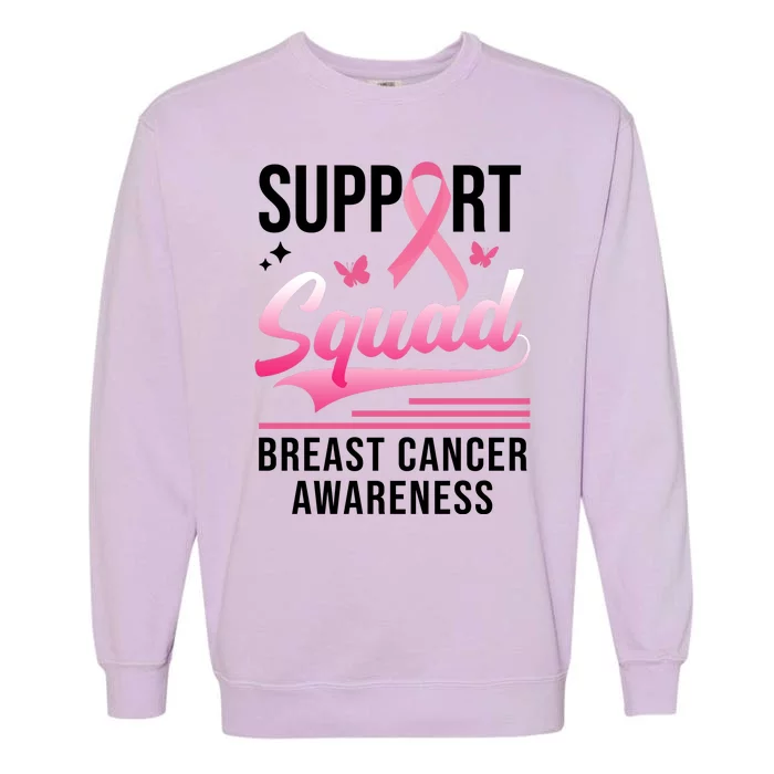 Support Squad Breast Cancer Awareness Garment-Dyed Sweatshirt