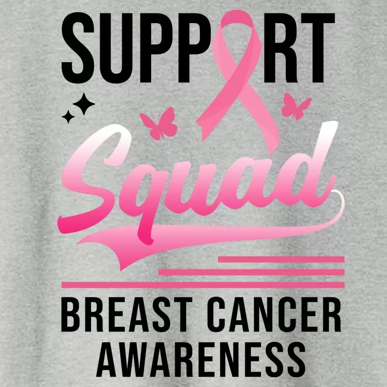 Support Squad Breast Cancer Awareness Women's Crop Top Tee