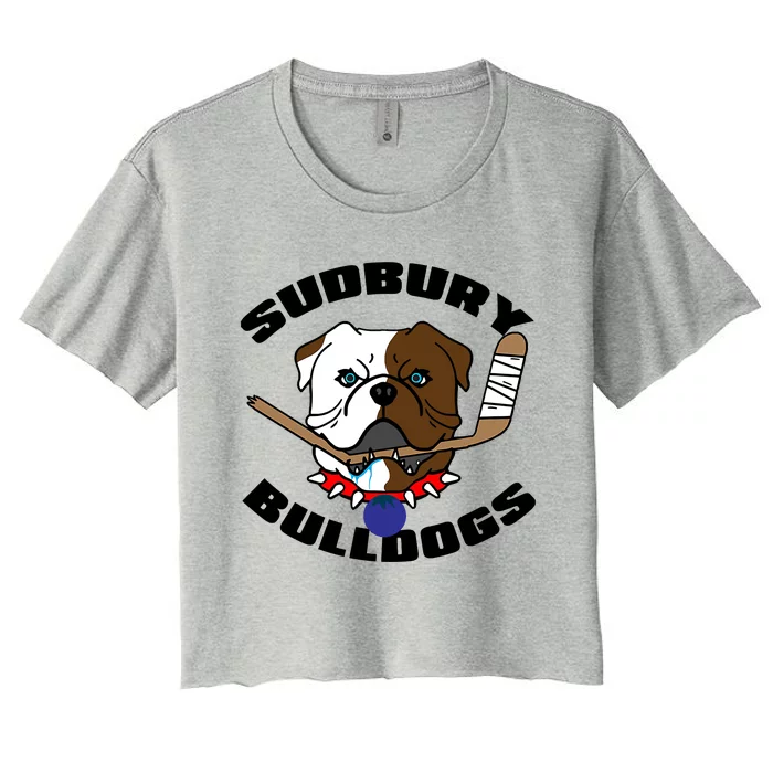 Shoresy Sudbury Blueberry Bulldogs Sudbury Bulldogs Letterkenny Women's Crop Top Tee