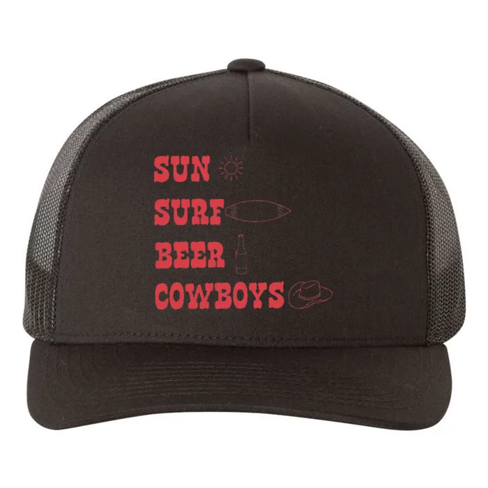 Sun Surf Beer Cowboys Yupoong Adult 5-Panel Trucker Hat