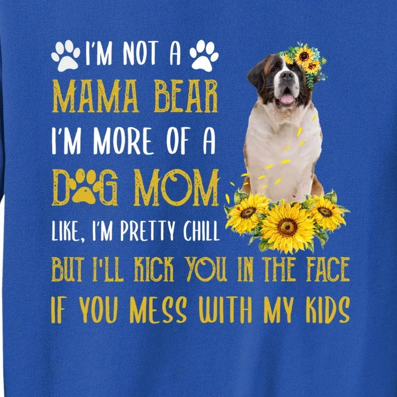 Sunflower St Bernard Mom Mothers Day Dog Mom Gift Tall Sweatshirt