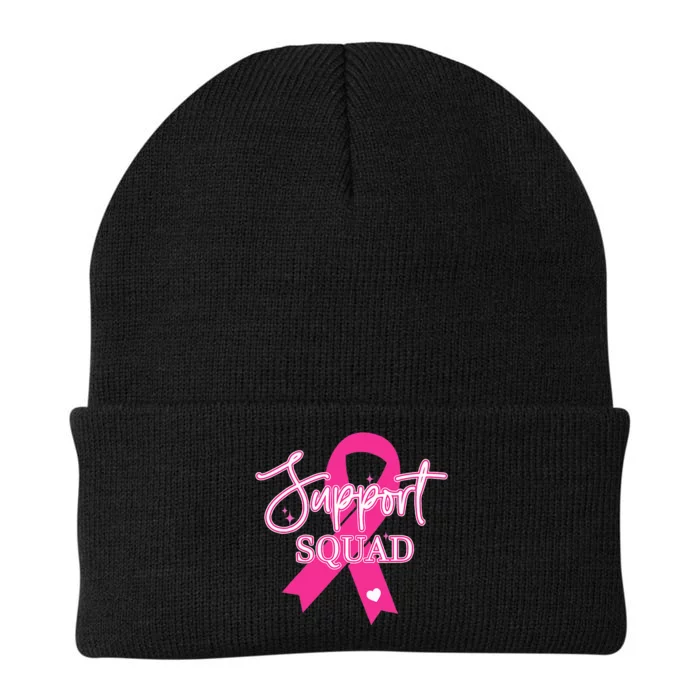 Support Squad Breast Cancer Support Squad Knit Cap Winter Beanie