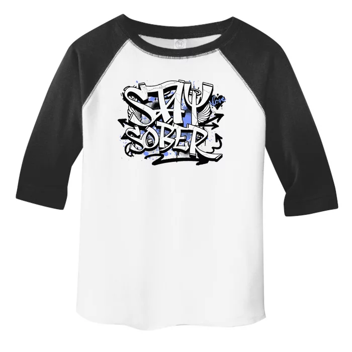 Stay Sober Blue Resolve Toddler Fine Jersey T-Shirt