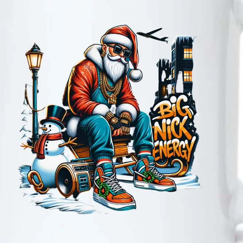 Sneakerhead Santa Big Nick Energy Street Style Holiday Gift Black Color Changing Mug