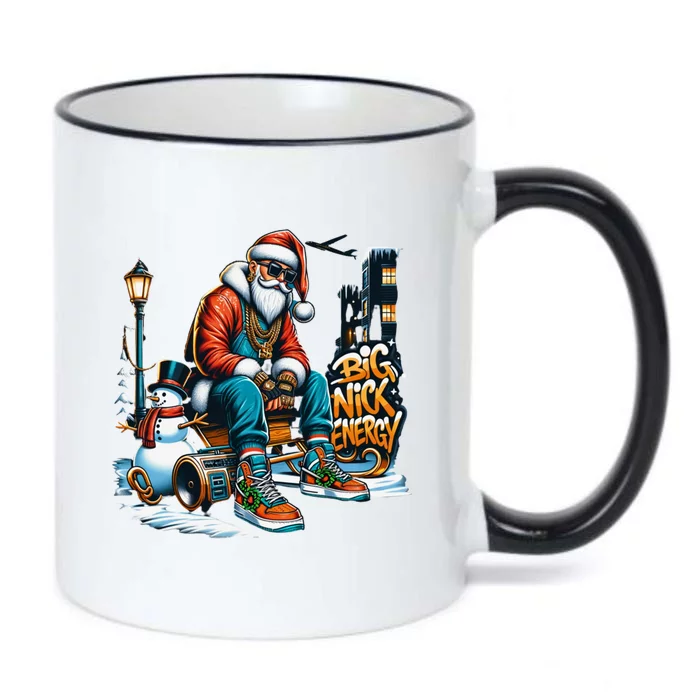 Sneakerhead Santa Big Nick Energy Street Style Holiday Gift Black Color Changing Mug