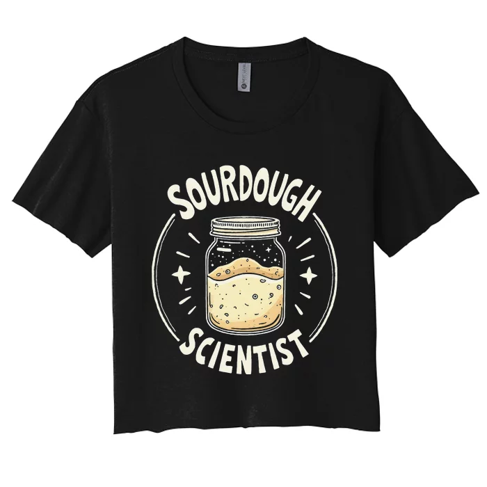 Sourdough Scientist Bread Baking Bakers Women's Crop Top Tee