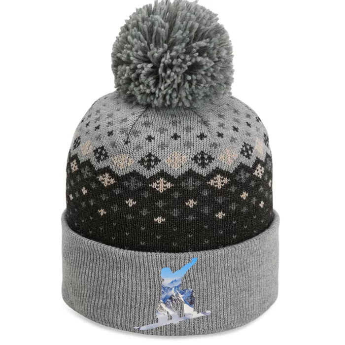 Snow Ski Boarding Sport The Baniff Cuffed Pom Beanie