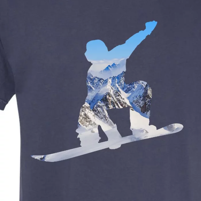 Snow Ski Boarding Sport Garment-Dyed Heavyweight T-Shirt