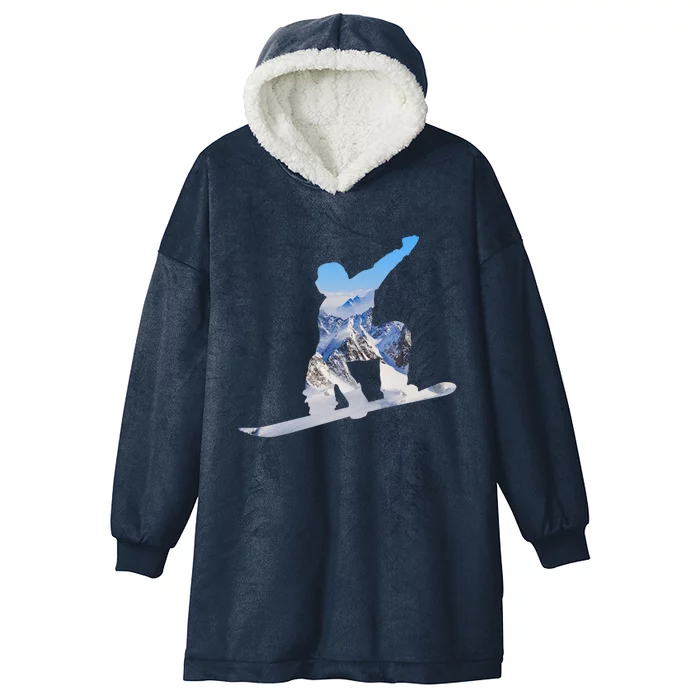 Snow Ski Boarding Sport Hooded Wearable Blanket