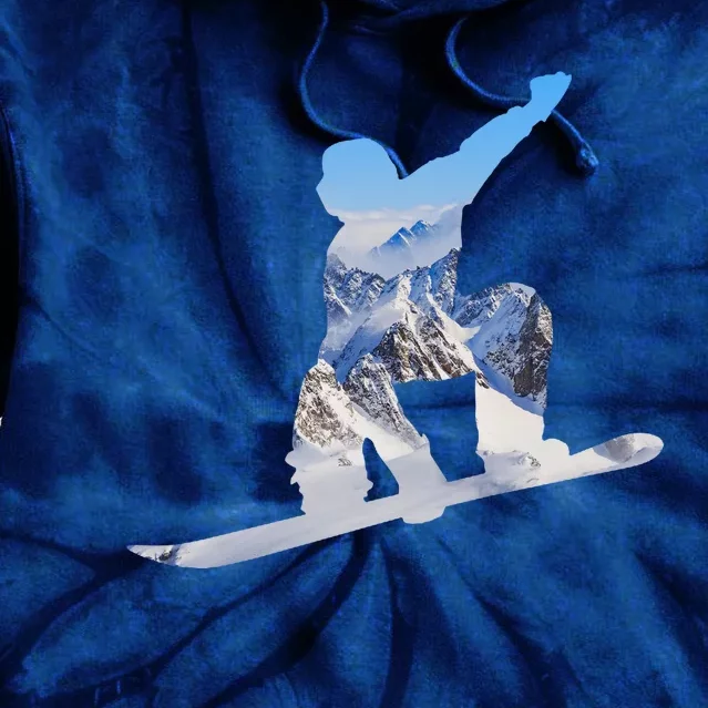 Snow Ski Boarding Sport Tie Dye Hoodie