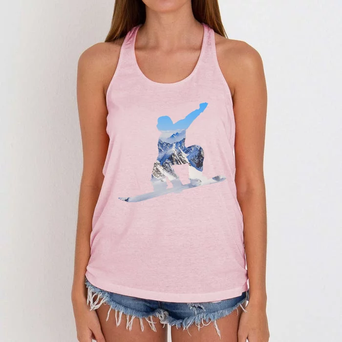 Snow Ski Boarding Sport Women's Knotted Racerback Tank