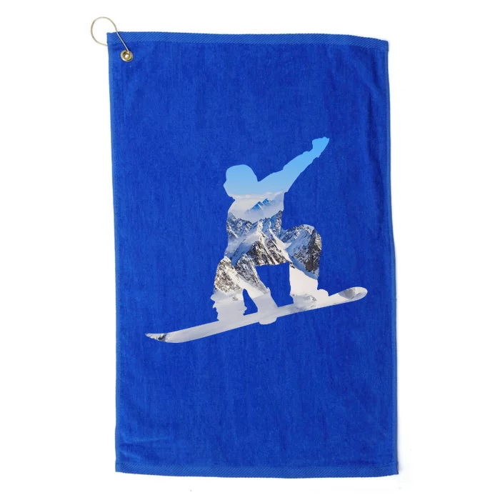 Snow Ski Boarding Sport Platinum Collection Golf Towel