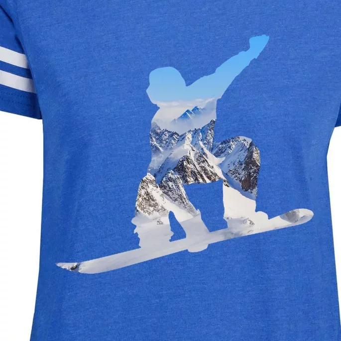 Snow Ski Boarding Sport Enza Ladies Jersey Football T-Shirt