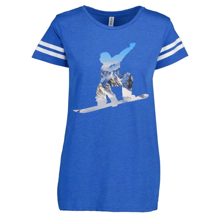 Snow Ski Boarding Sport Enza Ladies Jersey Football T-Shirt