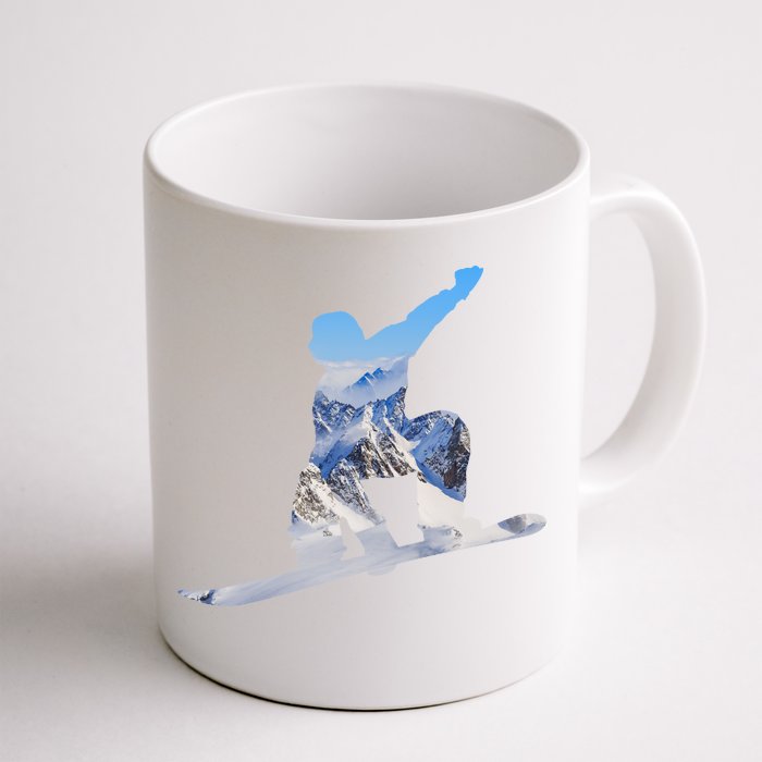 Snow Ski Boarding Sport Front & Back Coffee Mug