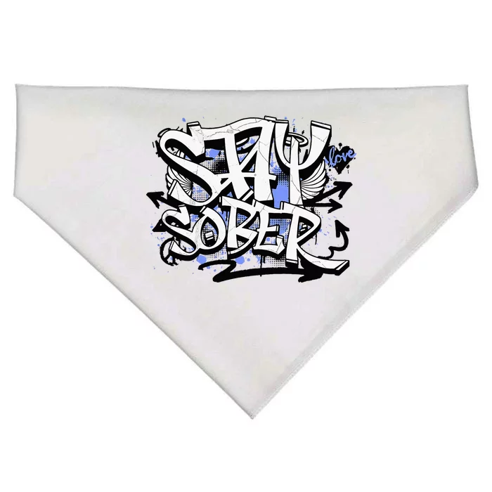 Stay Sober Blue Resolve USA-Made Doggie Bandana